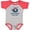 Baseball Heather and Red, variant on Inktastic Grammy and Grandpa Love Me Grandson Boys Baby Bodysuit