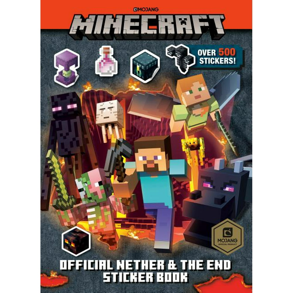 Official the Nether and the End Sticker Book (Minecraft