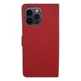 thumbnail image 1 of Funda Cartera Suave Para iPhone 14 Pro Rojo Más 2 Micas, 1 of 4