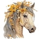 thumbnail image 1 of (XD391) Serie Caballo Pelo Largo Diamante Parcial Resina Forma Especial 30*30CM, 1 of 9