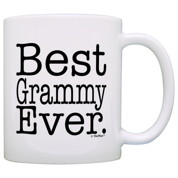 ThisWear Mother's Day Gift for Grandma Best Grammy Ever Mom 11 ounce Coffee Mug