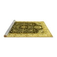 thumbnail image 2 of Ahgly Company Machine Washable Indoor Round Persian Yellow Traditional Area Rugs, 7' Round, 2 of 4