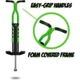 thumbnail image 2 of New Bounce Pogo Stick for Kids Ages 9+ Pro Sport Edition Kids Pogo Stick, Black & Green, 2 of 7