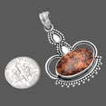 thumbnail image 2 of Natural Poppy Jasper 925 Sterling Silver Pendant Jewelry P-1579 SDP145034, 2 of 5