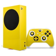WraptorSkinz Skin Wrap compatible with the 2020 XBOX Series S Console and Controller Solids Collection Yellow (XBOX NOT INCLUDED)
