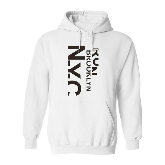 New York-brooklyn. Hoodie Men -Image by Shutterstock, Male XX-Large