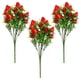 thumbnail image 1 of 3 piezas de ramas de fresa rojas artificiales, tallos de fresa artificiales, plantas artificiales decorativas, 1 of 7