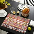 thumbnail image 4 of Pioneer Flower Floral Print Pattern Summer Placemats Table Placemats Set Of 4-Linen Kitchen Washable Placemats Table Mats 12x18 Inch Non-Slip Heat Resistant, 4 of 6
