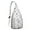 White-1, variant on Tropical Bird Print Sling Bag - Colorful Hummingbird Crossbody Backpack for Women & Men, Lightweight Shoulder Bag (Hawaii Floral Pattern, Exotic Bird Lovers Gift)