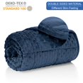 thumbnail image 2 of Manta pesada Huloo Sleep Kids Twin de 2,27 kg (36 × 48 cm), color azul marino, 2 of 5