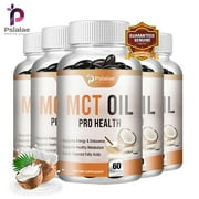 Pslalae MCT Oil Capsules 5704mg -Weight Loss,Immune Support,Skin and Brain Health 60 pcs(1/3/5 Pack)