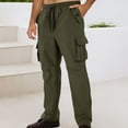 thumbnail image 2 of European Workwear Mens Fashion Straight Leg Relaxed Fit Slightly Flared Trousers for Daily Casual Wear, 2 of 9