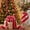 Red B, variant on Fmbmuo Red Velvet Gold Tinsel Edge Ribbon,Christmas Tinsel 10 Yards Spool for Tree Wreath Gift Wrapping Crafts