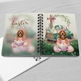 thumbnail image 4 of Easter Egg Bloodhound Bunny Ear Welcome Spring Truck Spiral Bound Journal Dog Lover 5x7in Spiral Notebook - 12002, 4 of 5