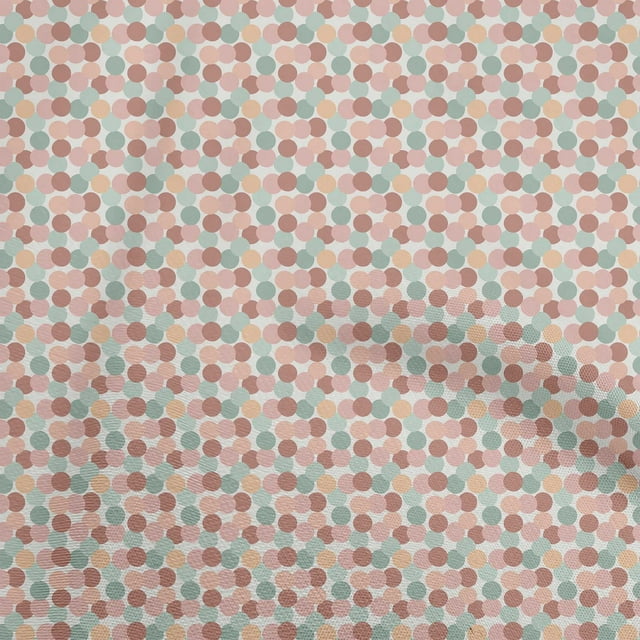 oneOone Rayon Brown Fabric Dot Craft Projects Decor Fabric Printed By The Yard 56 Inch Wide