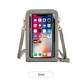 thumbnail image 1 of Women and Men Touch Screen Wristlets Purse, RFID Blocking Clutch Wallet Card Holder Cellphone Pocket Gray, 1 of 4