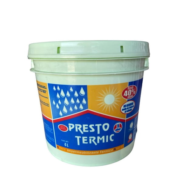 Impermeabilizante Presto Termic 5 Años Terracota 4 L PRESTO PRESTO TERMIC 5 AÑOS