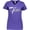 Purple, variant on Be Kind with Heart Ribbon in White Text Women's V-Neck T-Shirt
