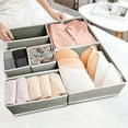 thumbnail image 3 of 6-piece Foldable Drawer Organizer Storage Box Set, Fabric Drawer Bins with Zipper Closure for Closet Shelves & Wardrobe, Space Saving Solution for Bedroom, Closet, and Nursery Organization, 3 of 8