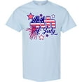 thumbnail image 3 of Inktastic 4th of July Fireworks Stars and American Flag T-Shirt, 3 of 5