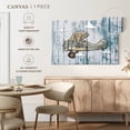 thumbnail image 5 of Elephant Stock Rustic Cartoon Airplane Wall Art - Transportation Canvas Canvas - 45" x 30", 5 of 8