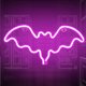 thumbnail image 5 of Lámpara LED de plástico con forma de animal, arte decorativo, luz, decoración de pared de Halloween Yuarrent HA000919-00B, 5 of 7