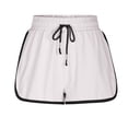 thumbnail image 3 of aidice Womens Athletic Shorts Summer Drawstring Fitting Side Split Elastic Waisted Workout Gym Shorts, 3 of 6