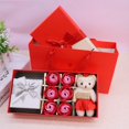 thumbnail image 3 of Caja de regalo con forma de flor de jabón con forma de corazón de melocotón y ventana, caja creativa para primera joyería, regalo de cumpleaños para el día de San Valentín, 3 of 6