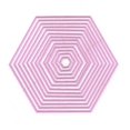 thumbnail image 1 of Hexagone Droit Multi-Cadre, 1 of 1