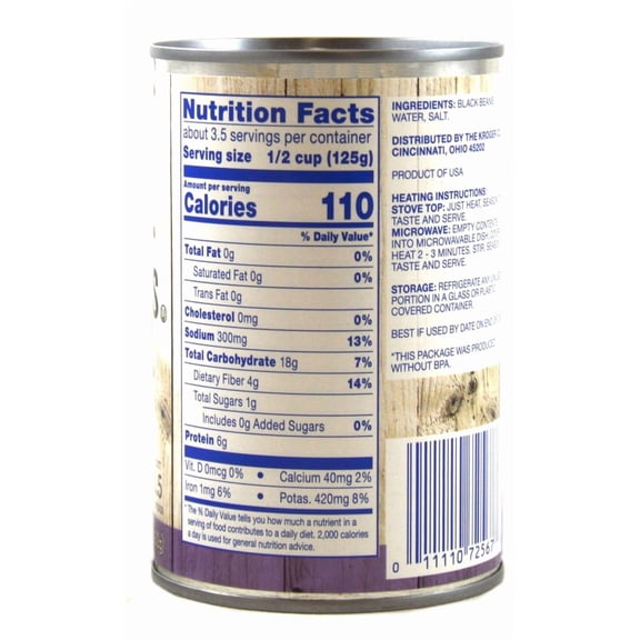 Kroger Black Beans 15.25 oz - Pack of 1