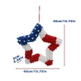 thumbnail image 2 of USA Independence Day Rose Wreath Door Hanging, Patriotic Foam Wreath for 4th of July Home Decor, 2 of 7