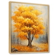 thumbnail image 2 of Designart "American Basswood Forest in Yellow I" Landscapes Framed Wall Art - Country Yellow Tree Entryway Framed Wall Art, 2 of 6
