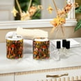 thumbnail image 4 of Yayeee 4 Pack Qtip Holder Bathroom Cotton Swab Canister with Lid Clear Dispenser Set, Vibrant Mushroom, 4 of 6