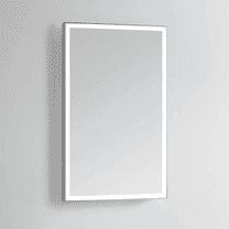 Modern Mirrors Vera Lighted Bathroom Vanity Mirror with Diffused Dimmable Daylight LED Lighting