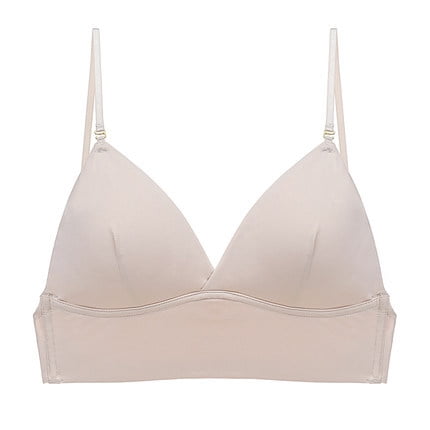 Big backless dress hanging neck shoulder brackish underwear female thin vacation U-type beauty back bra