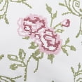 thumbnail image 7 of Home Soft Things Embroidery Canvas Throw Pillow Cover Pillow Case 2 Piece Set - Rose - Light Pink - 20" x 20", 7 of 7