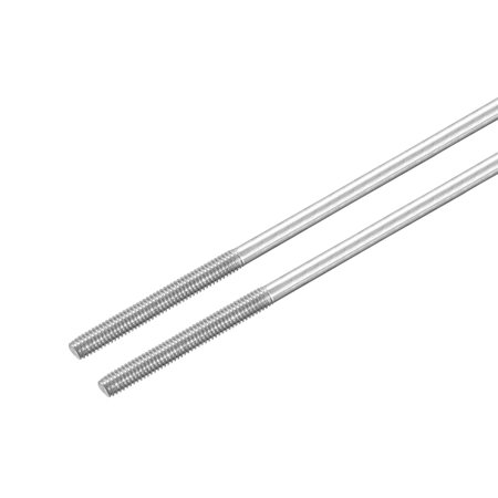 

M3x180mm 304 Stainless Steel Push Rod Double End Threaded Rod for DIY 2Pack