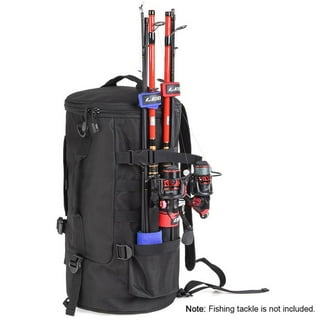 Buy PLAY-KING Fishing Backpack Tackle Box Bag with Rod Holder Boxes 60L  Foldable Fishing Chair, perfect for Outdoor, used by Men at