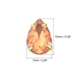 thumbnail image 2 of Unique Bargains 20Pack Teardrop Sew on Rhinestone - 10x7mm Glass Teardrop Crystal Rhinestones in Gold Prong Setting (Champagne), 2 of 7