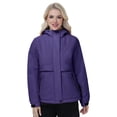 thumbnail image 3 of Pdbokew Women's Winter Coats Waterproof Snow Ski Jacket Warm Fleece Purple XL, 3 of 9