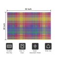 thumbnail image 5 of Multi Color Plaid Checkered Pattern Door Rugs,Washable Non Slip Door Mats Indoor,Decorative Door Mats,Entry Mat Indoor for Entrance,Bedroom,Kitchen,Bathroom,20"x32", 5 of 6