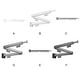 thumbnail image 5 of Wosthever Tendedero de ropa plegable triple montado en la pared, colgador de ropa para cuarto de , ahorro de espacio, montado en la pared blanco Triple pliegue, 5 of 6