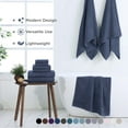 thumbnail image 2 of Martex 6-Piece Towel Set | 100% Cotton Soft & Absorbent Bath Towels | Estate Blue, 2 of 10