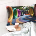 thumbnail image 4 of Salouo Colorful Tire Tunnel Park Pattern Pillow Cases,1PC Pillow Covers with Envelope Closure Decorative Pillow Case for Bed Couch,Pillows Not Included-20"x30", 4 of 6