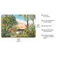 thumbnail image 2 of Banana Patch Heaven - Hawaiian Beach House (Hale) - From an Original Hawaii Watercolor Painting by Peggy Chun - 8 x 12 inch Vintage Wood Art Sign, 2 of 4