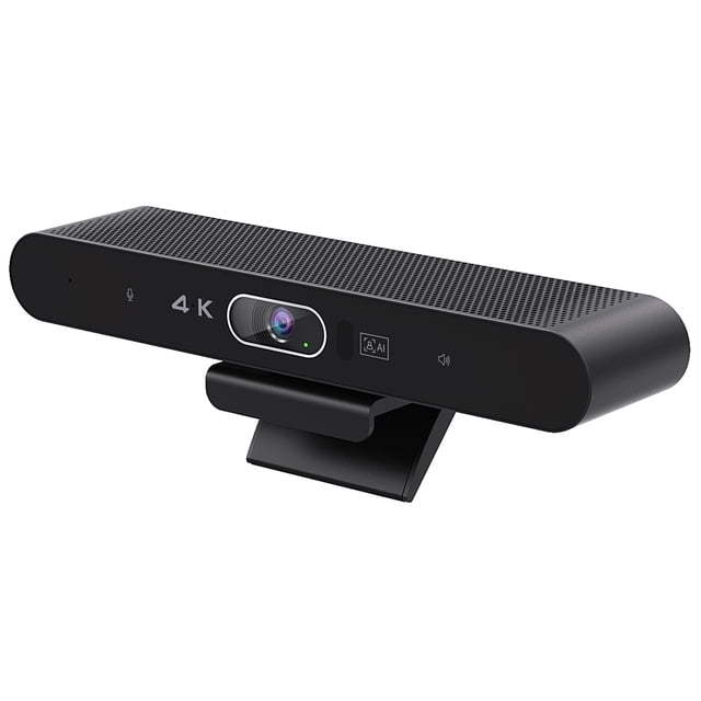Webcam 4K USB Vidéoconférence HD avec Microphone et Haut-Parleur Suivi Facial AI Mise au Point Automatique Prise Vocale 360° Plug & Play Compatible avec Windows Android pour Vidéoconférence Cours en Ligne