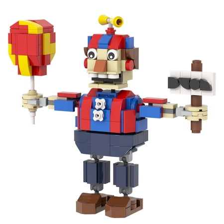 MOOXI Five Nights Balloon Boy Action Figures Building Blocks Toys,FNAF Classic Horror Game Building Set,Halloween Birthday Gifts for Boys and Girls(296pcs)