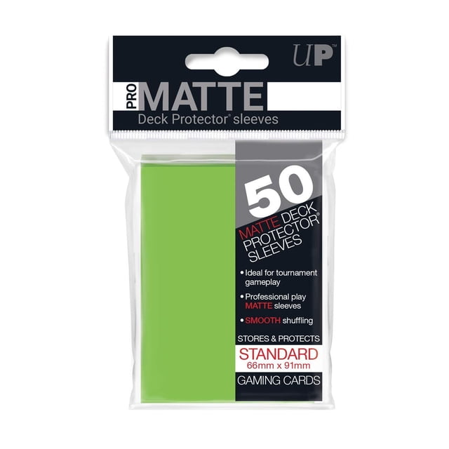 Protectores de Mazo Ultra Pro 50 unidades Verde Lima Mate