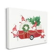 thumbnail image 3 of Stupell Industries Holiday Garden Gnomes Seasonal Holly Wreath Tree Painting Gallery Wrapped Canvas Print Wall Art, Design by Heatherlee Chan, 3 of 5