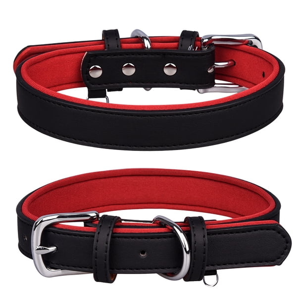 Collar ajustable de microfibra para perros, collar de color contrastante para perros, collar cómodo y transpirable para gatos.